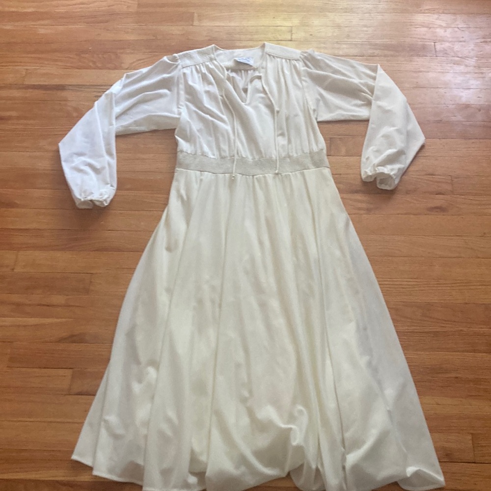 Vintage Jonathan Logan Cream Sheer Dress